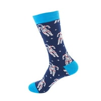 Čarape za posade za muškarce i žene Unise pokloni Ispisane zimske tople pamučne čarape pletene meke duge čarape na prodaju, tamno plava