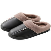 Harsuny unisex-Child Winter COSY CHOG papuče Ležerne prilike protiv klizanja tople cipele Spavaća soba prozračna prst crna 22-23