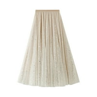 Ženska suknja za tulle Formalno Visoko nizak asimetrični midi čaj-dužina elastičnih struka Tutu suknje
