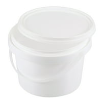 Uxcell višenamjenski kontejner 0. -Gallon 500ml bijela plastična boja za plastiku s ručkom i poklopcem