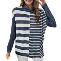 Ženska modna casual dugačak pulover s dugim rukavima TOP bluza HOT6SL869588