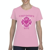 - Ženska majica kratki rukav, do žena veličine 3xl - supruga vatrogasaca