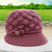 ANVZIZITE zima topli pleteni šešir koji se ne probijaju vibrantna boja topli pleteni šešir sa vizirom za žene