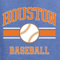 Divlji Bobby City of Houston bejzbol fantasy Fan Sports Muška majica, Vintage Heather Plava, mala