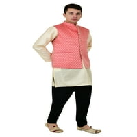 Sonakshi modni muški prsluk brokat svečani jacquard nehru jakna bendhgala