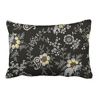 Winhome Vintage Cvijeće Cvjetni uzorak Dekorativni jastuk sa skrivenim zglobovim dekor jastukom Dvije strane