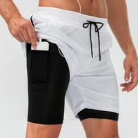 Baywell Muškarci u trčanjima, vježbanje teretane Atletski kratke hlače za muškarce Brze suhe lagane kratke hlače sa telefonskim džepovima-D13014, M-3XL