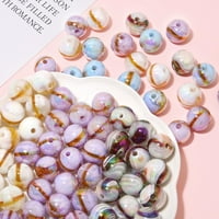 Kisor smole perle glatke okrugle šarene labave perle za DIY narukvicu ogrlica naušnice Nakit izrada, h # plava