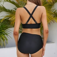 Lovskoo Ženski prednji tužni tužbu dva seksi kupaći kostimi za kupaći kostim na plaži sa koljkom za