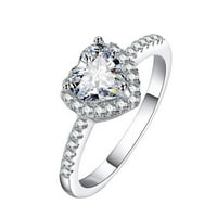 Jewelry Mainov dan prstena za mladenki zircon dijamant elegantan angažman vjenčani poklon