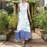 Ženska haljina dugih rukava Okrugli vrat Štenci Slatka ulična odjeća Trendy Comfy Beach Style Leisure