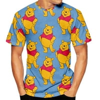 Winnie The Pooh Anime majica 3D Print Unise kratki rukav za muškarce Žene Teen