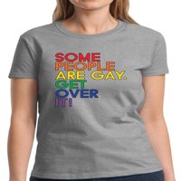Neki ljudi su gej prevladavaju preko njema majica za žene - s L XL 2XL 3xL grafički kratki poklon pride