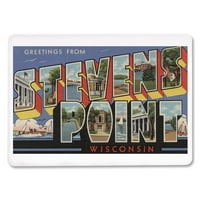 Stevens točka, Wisconsin, velike scene slova, preša fenjer, premium igraće kartice, paluba za karticu