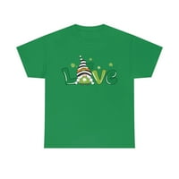 Love Gnome St. Patrick Dan majica Unispor Teški pamuk Tee