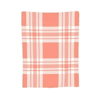 Pink plaćeni bešavni uzorak bacajte pokrivač, lagana udobna meko baka za bacanje za kauč, 50 x40 bacajte