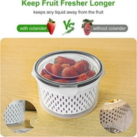 Kontejneri za pohranu voća za frižider, proizvode spremnik za uštede za organiziranje frižidera, sa