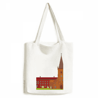 Danski Koling National Landmark Građevinski tote platnene torbe za kupovinu ulice casual torba