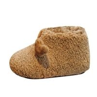 Cipele za dijete Zimske djece cipele za dječake i djevojke ravne plišane tople i udobne crtane ovce