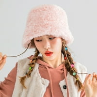 Umitay ženska količina vunena ribarska kapa zadebljala jesen i zimska plišana šešir