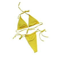 Aabni Žene kupaći kostimi zavoj čvrsti dvodijelni kupaći kostim bikini plivanje