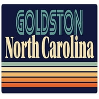 Goldston North Carolina Vinil naljepnica za naljepnicu Retro dizajn