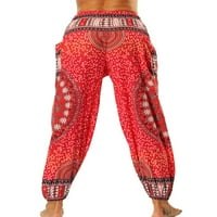 Pailled Smaed struk Yoga Hippie Hlače za žene Dječje Dječje Djeca Baggy Boho Lounge Pants Casual Dance