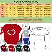 DrpGunly Womens Tops Podudaranje majica za parove Zaljubljeni Dan kratkih rukava Love Majice Vrhovi