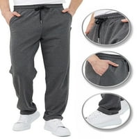 Glonme muškarci elastični struk povremeni sportski pantski klasični fitnes duksevi sa džepovima Jogger pantalone dno