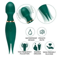Dual Mors Vibrator Osobni mini M masažni brzine za ženska odrasla igračka masaža zelena