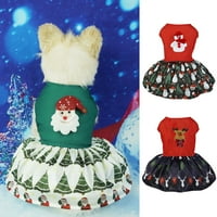 PET božićne haljine psi šarmantni aplicijski dizajn - istaknite se u fotografijama - lako se nosite,