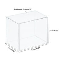 Akrilni prikaz Case Plastika BO Cube Skladištenje Bo Transparent Consegble Showcase 31x21x za kolekcionarstvo