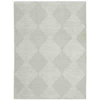 Orijentalna tkala Montecito 8111W siva bijela 3'3 5 'unutarnji prostirki