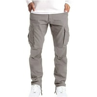 Teretne hlače Softne radne pantalone za muškarce za muškarce Srednja rasta Ležerne haljine hlače lagana
