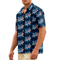 4. jula muške havajske majice USA Nacionalna zastava majica TEE grafički 3D košulja CALLER casual svakodnevno kratkih rukava odjeća za ispis odjeće Basic Big i visok