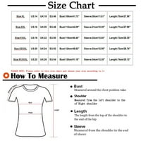 Zermoge T-majice vrhovi bluze za čišćenje žena plus veličine, plus veličine Ženska zavoja odjeća čvrsto