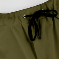 Badymincsl muške hlače Clearence Plus veličine muške naborane čipke čvrste boje fitness sportskih kratkih