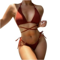 Gaicuw Bakini kupaći kostimi za žene Halter kupaći kostimi TOP kratke kratke bez rukava pliva na donju