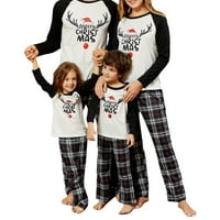 Gwiyeopda božićna porodica koja odgovara pidžami set elk printsko spavanje za žene i muškarce