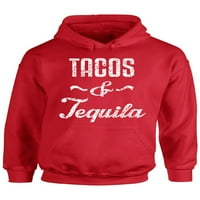 Neugodni stilovi Unise Tacos & Tequila Graphic Hoodie Tops Taco Mexican Party Day
