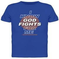 Znam da se Bog bori za mene majica, muškarci -image by shutterstock, muški xx-veliki