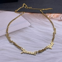 Personalizirani naziv Privjesak ogrlica Više imena Personalizirana kubanska ogrlica od nehrđajućeg čelika Kina Ogrlica nakit poklon