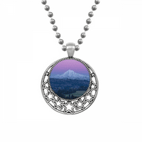 Bijelo planinsko ljubičasto plavo nebeske ogrlice Privjesak retro mjesec zvijezde nakit