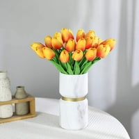 Eastjing Lažni tulipani umjetni kasni tulipani Real Touch Bridal Buket za kućni stolni zabavi za vjenčanje