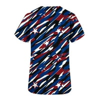 Američka košulja za zastave Žene 4. srpnja T-majice Seksi patriotski teže Dan nezavisnosti Ispis ravna