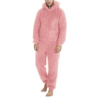 Padžama hlače za muškarce dugih rukava sa kapuljačom šapuće pidžama, casual zimske tople Rompe Sleep