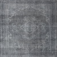 Ahgly Company u zatvorenom kvadratu Tradicionalni srebrni sivi perzijski prostirci, 5 'kvadrat