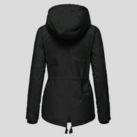 Riforla Women Plus sizeni zimski kaput Ženska jakna Debela odjeća plišani oblozi kaput s kaputama s