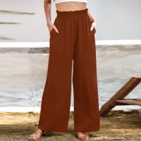 Ženska elastična struka Slučajne pantalone u boji Slim Fit Sportske ženske hlače