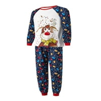 Huakaishijie Božićne pidžame za porodičnu podudaranje PJS setovi za parove za djecu za odmor Elk Xmas Jammies
